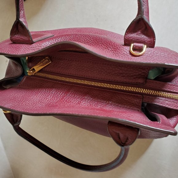 Michael Kors Mckenna Leather Shoulder Bag Purse - Picture 6 of 15